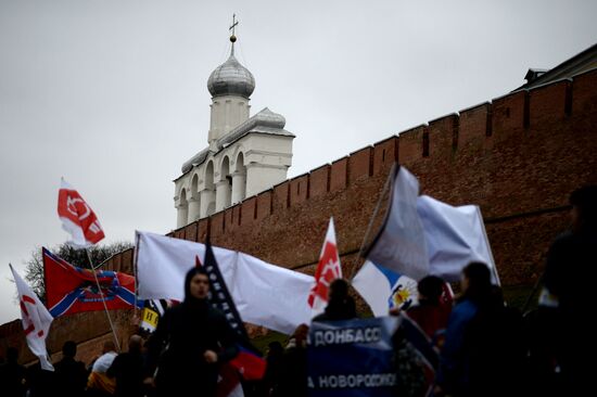Russian March in Veliky Novgorod