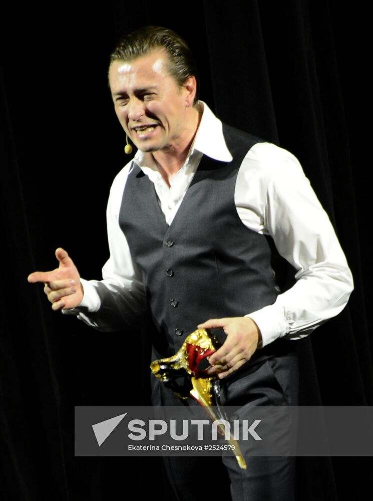 Sergei Bezrukov in a solo performance "And life, and theater, and cinema"