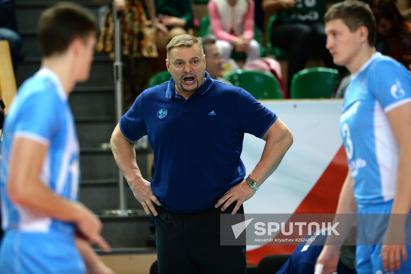 Russian Men's Volleyball Super League. Lokomotiv Novosibirsk vs. Zenit Kazan