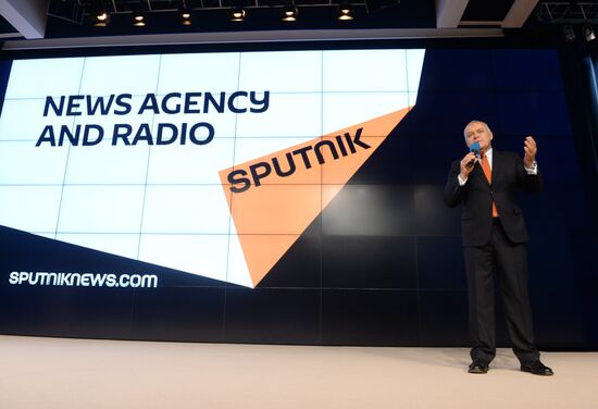 Presentation of the major international news brand, Sputnik
