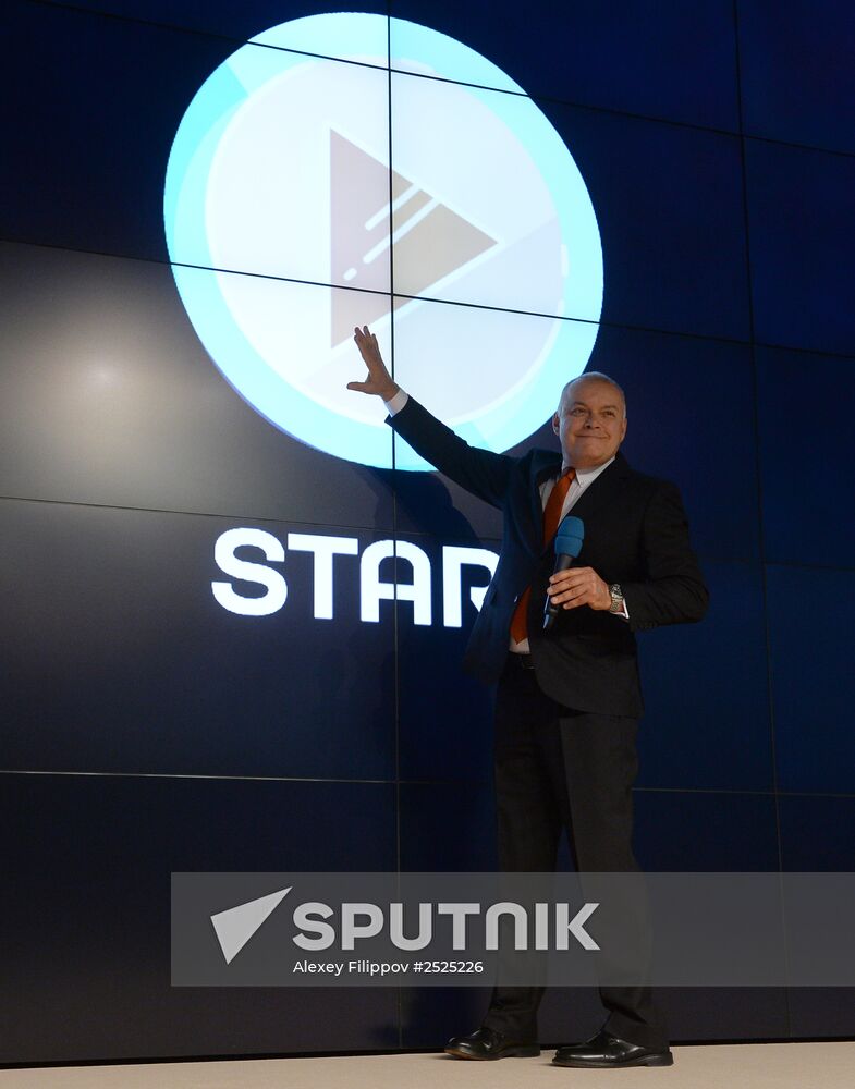 Presentation of the major international news brand, Sputnik