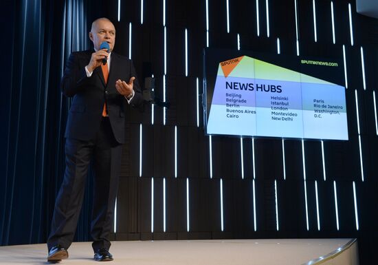 Presentation of the major international news brand, Sputnik