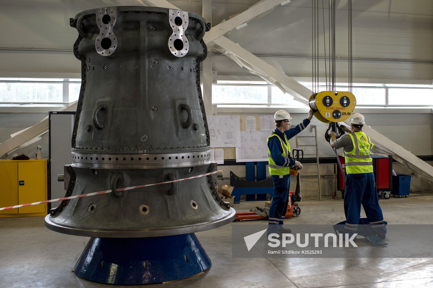 An unfinished gas turbines plant of the Russian Gas Turbines Company in Rybinsk.