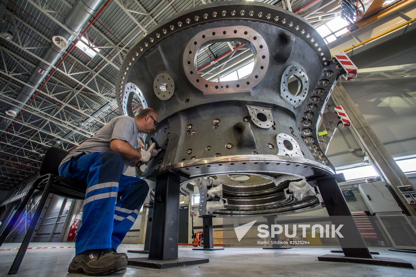 An unfinished gas turbines plant of the Russian Gas Turbines Company in Rybinsk.