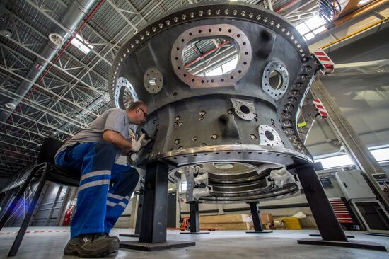 An unfinished gas turbines plant of the Russian Gas Turbines Company in Rybinsk.