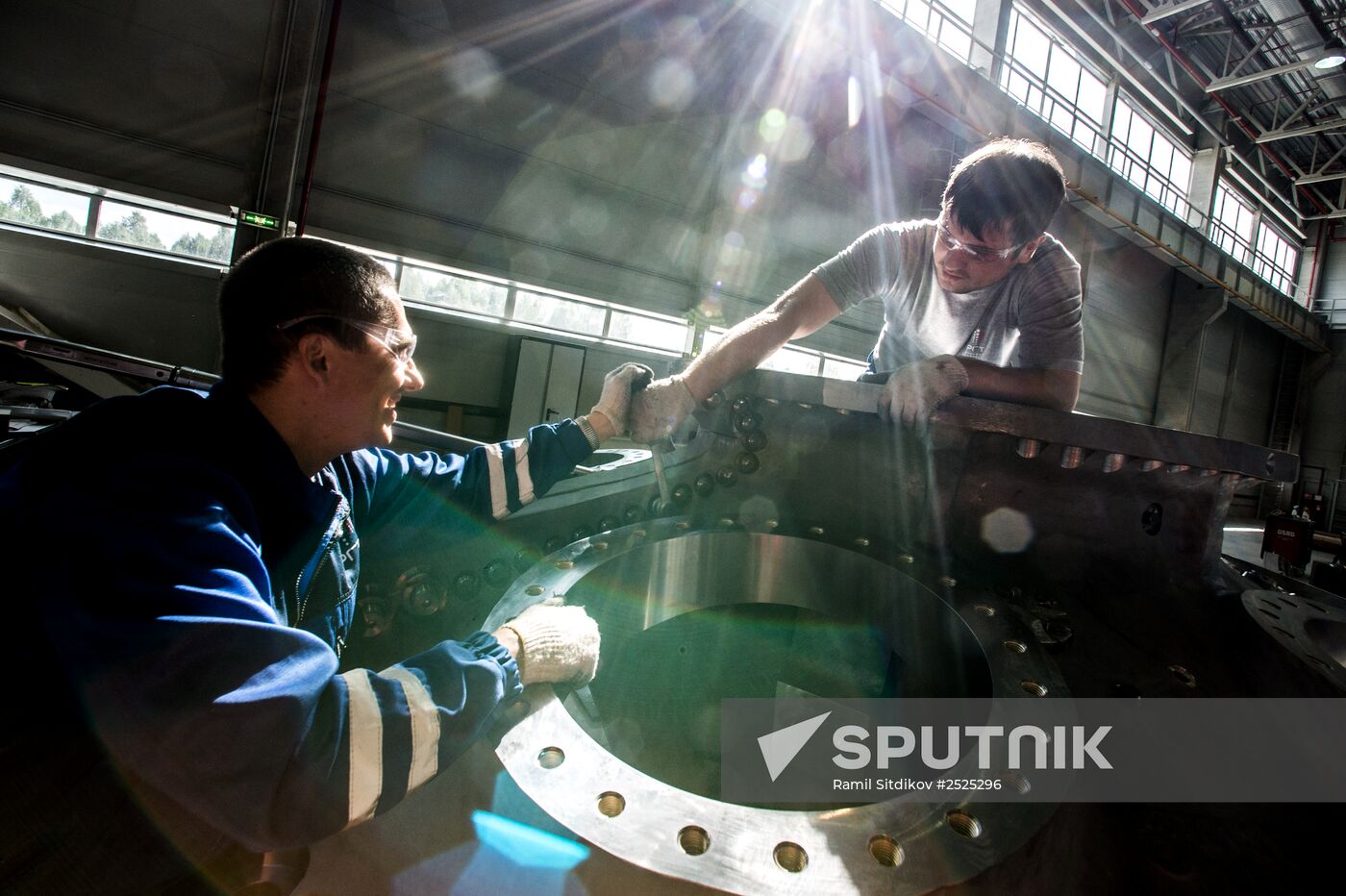 An unfinished gas turbines plant of the Russian Gas Turbines Company