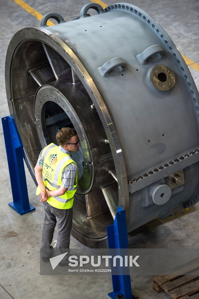 An unfinished gas turbines plant of the Russian Gas Turbines Company
