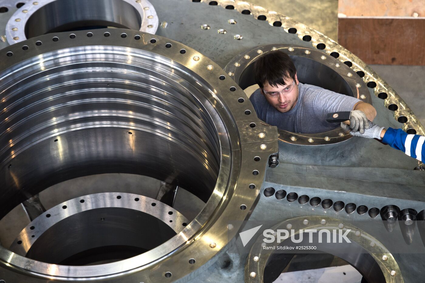 An unfinished gas turbines plant of the Russian Gas Turbines Company