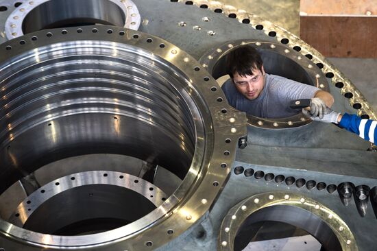 An unfinished gas turbines plant of the Russian Gas Turbines Company