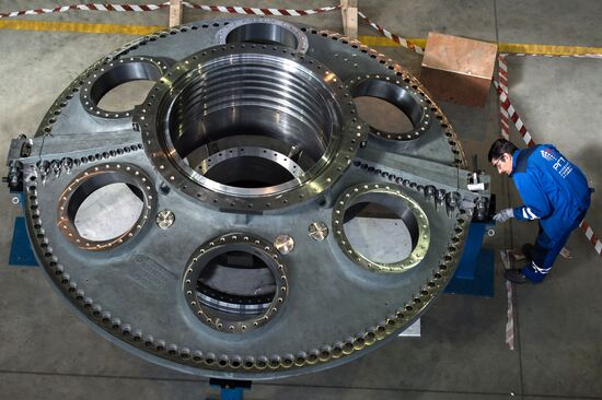 An unfinished gas turbines plant of the Russian Gas Turbines Company