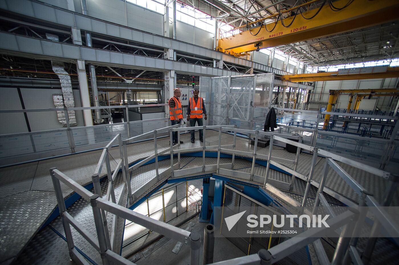 An unfinished gas turbines plant of the Russian Gas Turbines Company