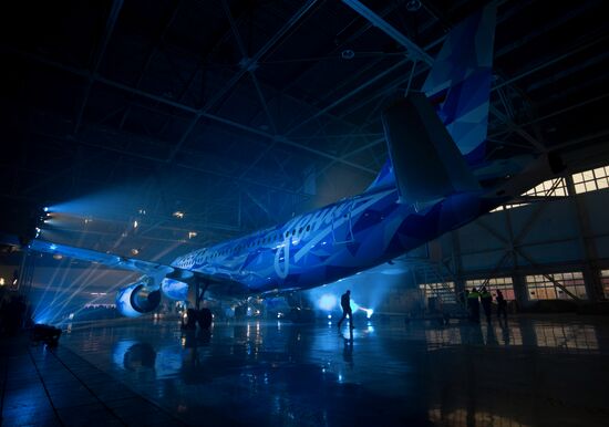 Presentation of new livery airplane for FC Zenit