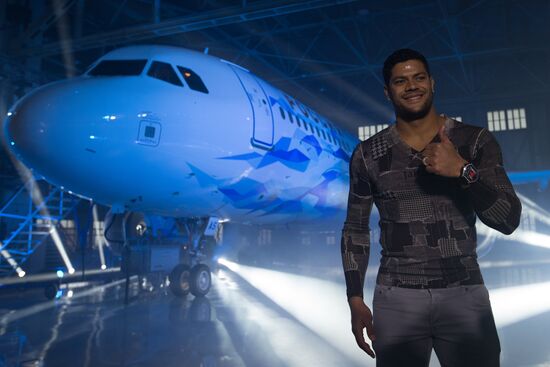 Presentation of new livery airplane for FC Zenit