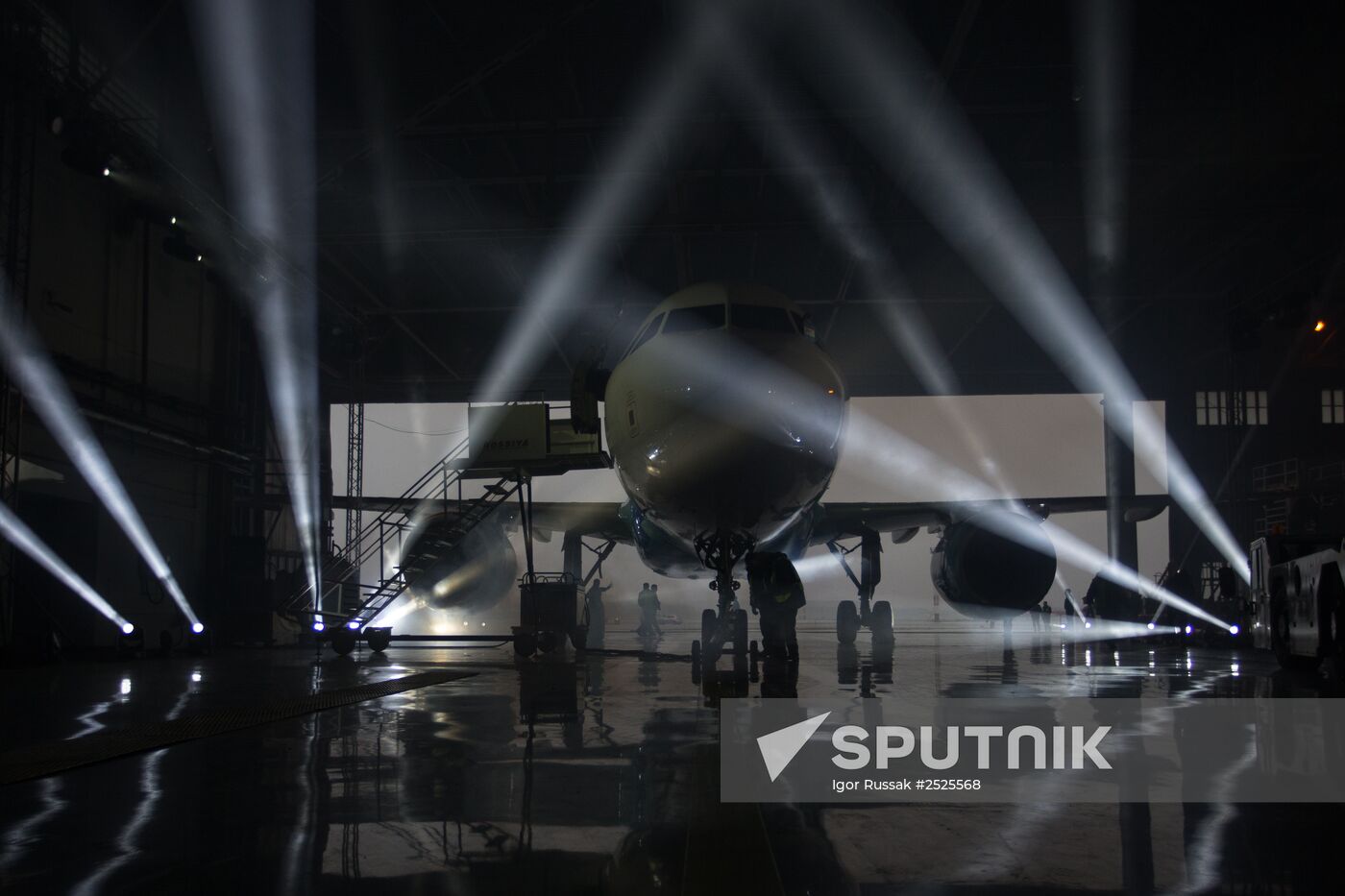 Presentation of new livery airplane for FC Zenit