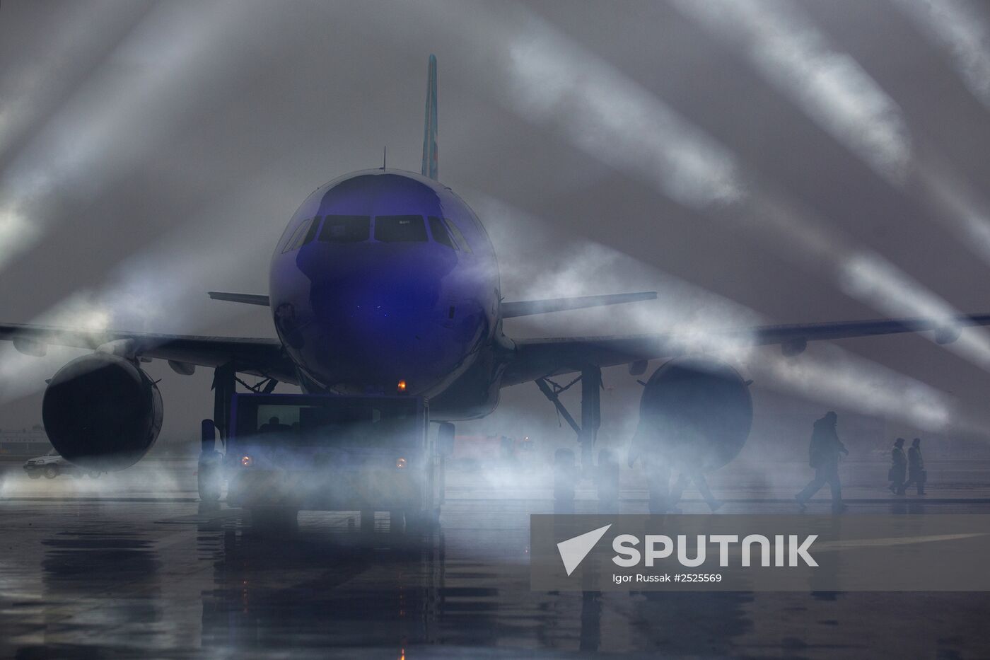 Presentation of new livery airplane for FC Zenit