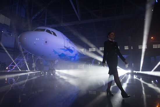 Presentation of new livery airplane for FC Zenit