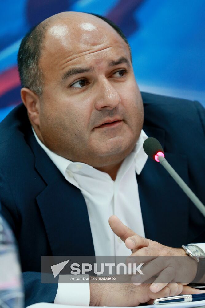 Briefing by Georgy Bejamov, President of the Russian Bobsleigh and Skeleton Federation, and Deputy Minister of Sports Yury Nagorny
