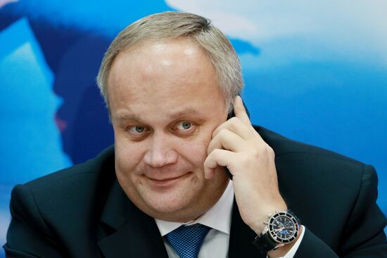 Briefing by Georgy Bejamov, President of the Russian Bobsleigh and Skeleton Federation, and Deputy Minister of Sports Yury Nagorny