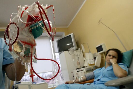 Station for blood transfusions in Kaliningrad