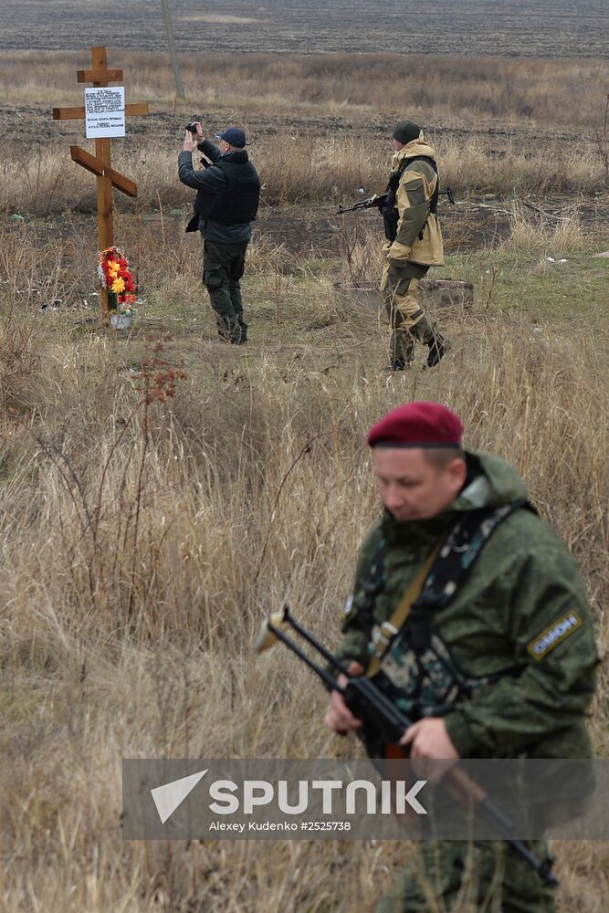 Dutch experts work at Malaysia Airlines Flight MH17 crash site