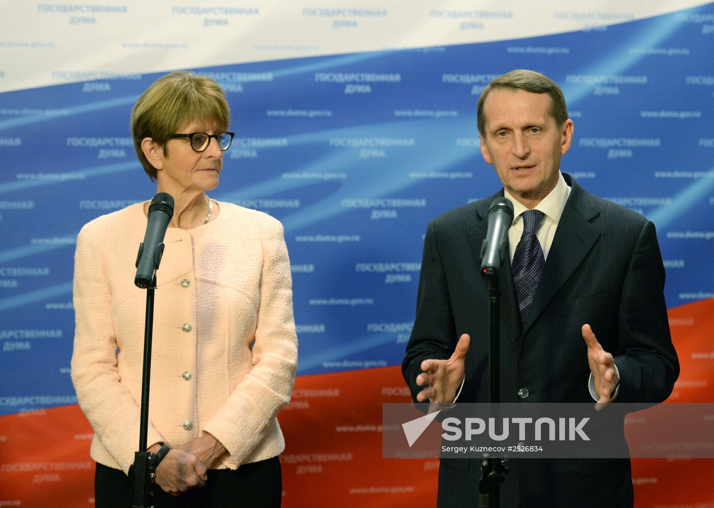 State Duma Speaker Sergey Naryshkin meets with PACE presidential Committee members
