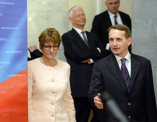 State Duma Speaker Sergey Naryshkin meets with PACE presidential Committee members