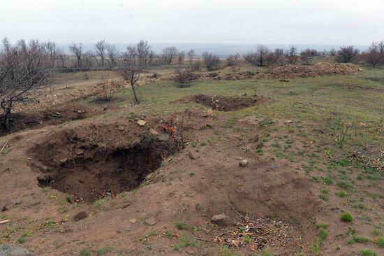 Aftermath of fighting in Donetsk Region