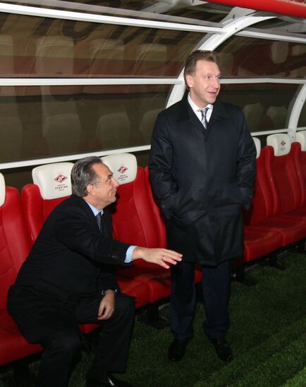 First Deputy Prime Minister Shuvalov inspects Otkritie Arena