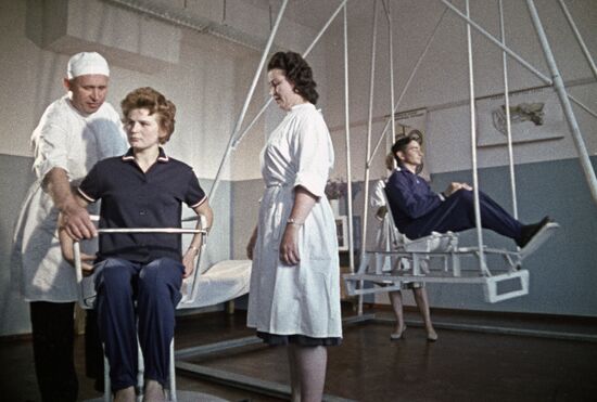 Valentina Tereshkova and Valery Bykovsky