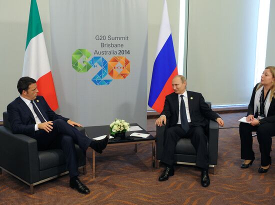 Vladimir Putin takes part in G-20 summit