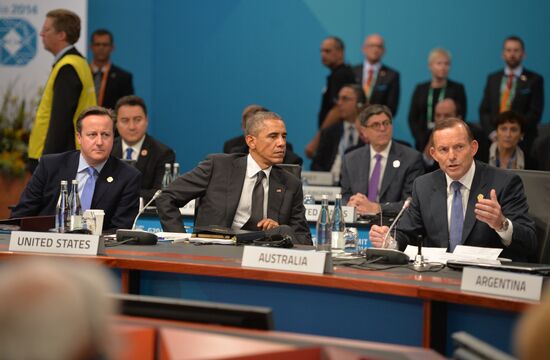 Vladimir Putin takes part in G-20 summit