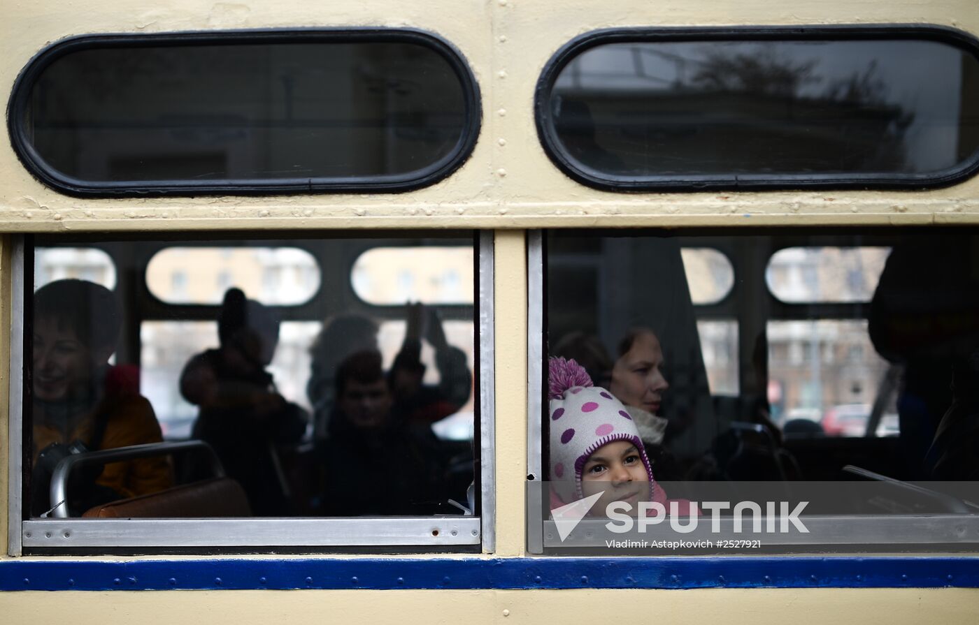 Moscow trolley parade