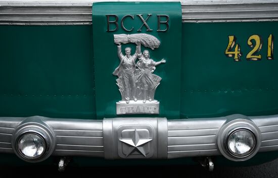 Moscow trolley parade