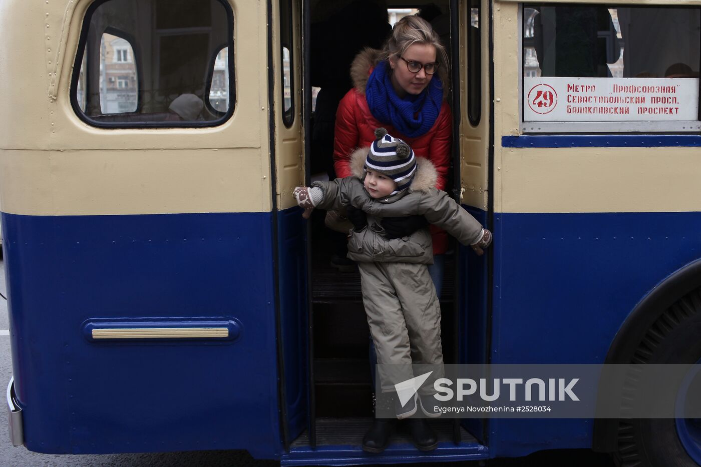 Moscow trolley parade