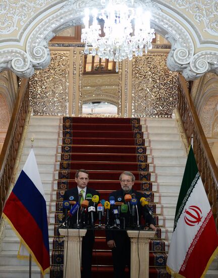 Russian State Duma Chairman Sergei Naryshkin visits Iran