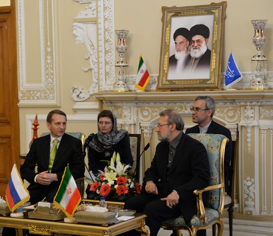 Russian State Duma Chairman Sergei Naryshkin visits Iran