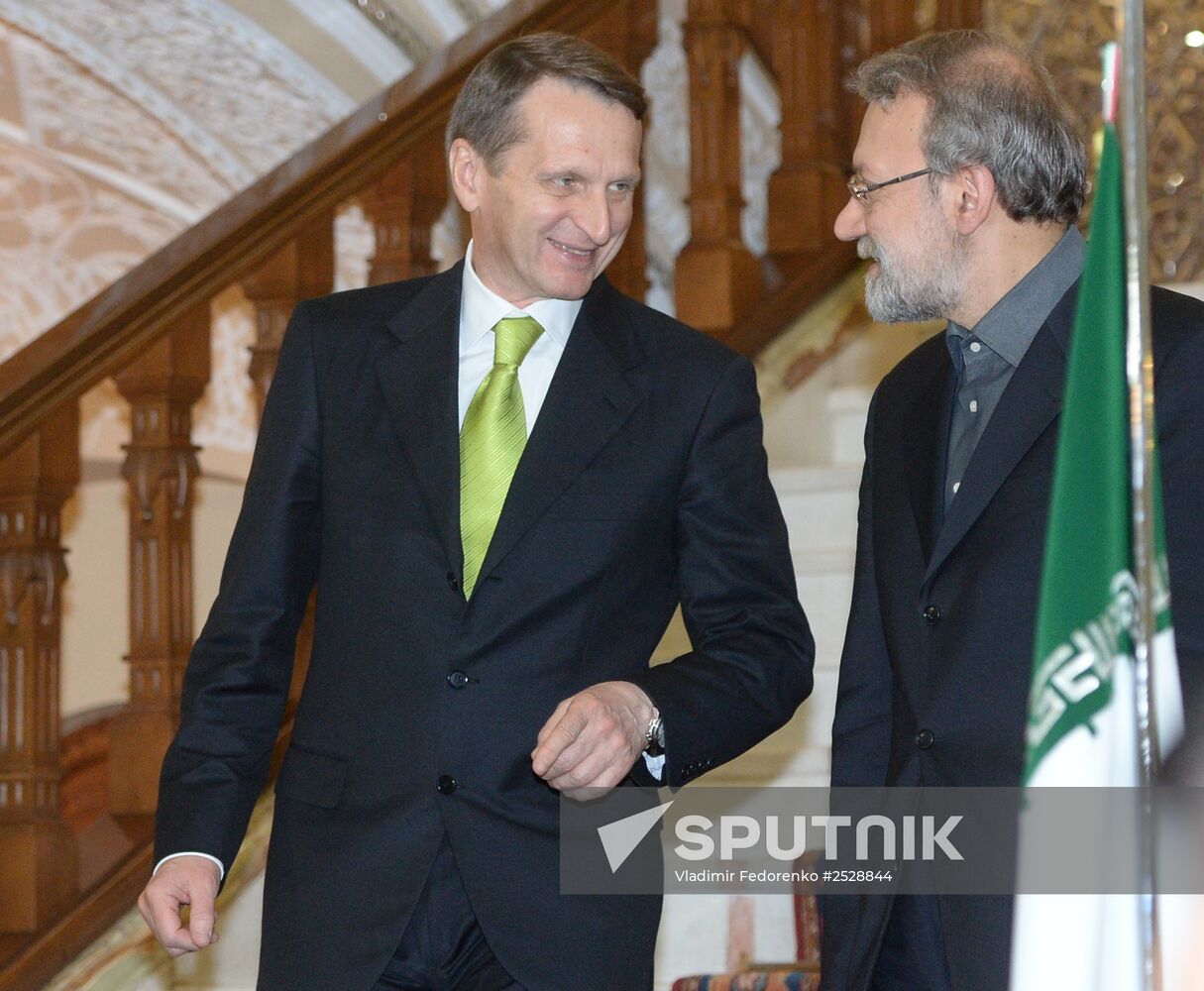 Russian State Duma Chairman Sergei Naryshkin visits Iran
