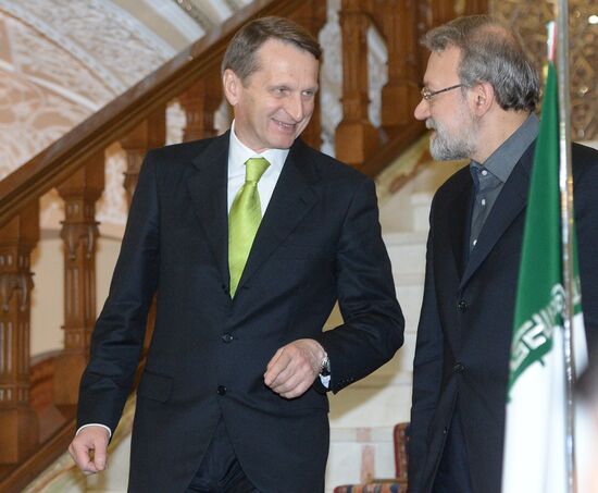Russian State Duma Chairman Sergei Naryshkin visits Iran
