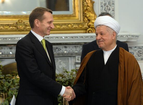 Russian State Duma Chairman Sergei Naryshkin visits Iran