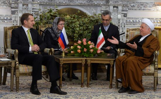 Russian State Duma Chairman Sergei Naryshkin visits Iran