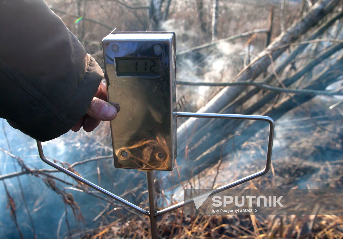 Extinguishing peat bog fires in the Tver Region