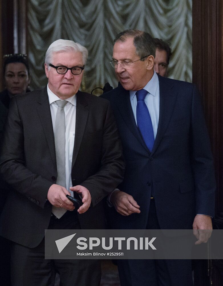 Sergei Lavrov meets with Frank-Walter Steinmeier