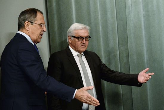 Sergei Lavrov meets with Frank-Walter Steinmeier