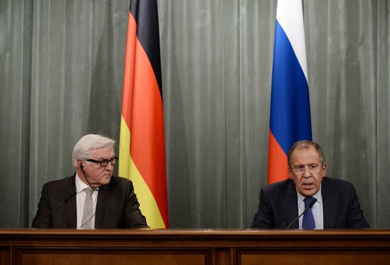 Sergei Lavrov meets with Frank-Walter Steinmeier