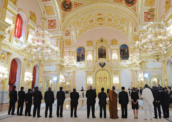 Ceremony of presenting credentials to Russian President Vladimir Putin