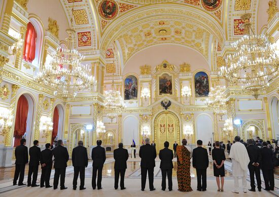 Ceremony of presenting credentials to Russian President Vladimir Putin