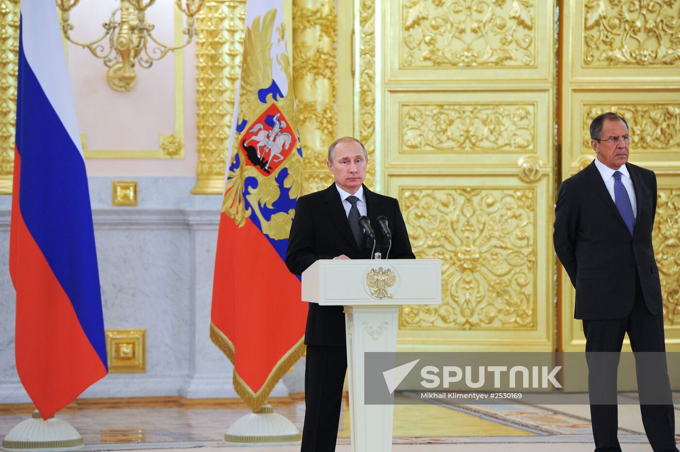 Ceremony of presenting credentials to Russian President Vladimir Putin