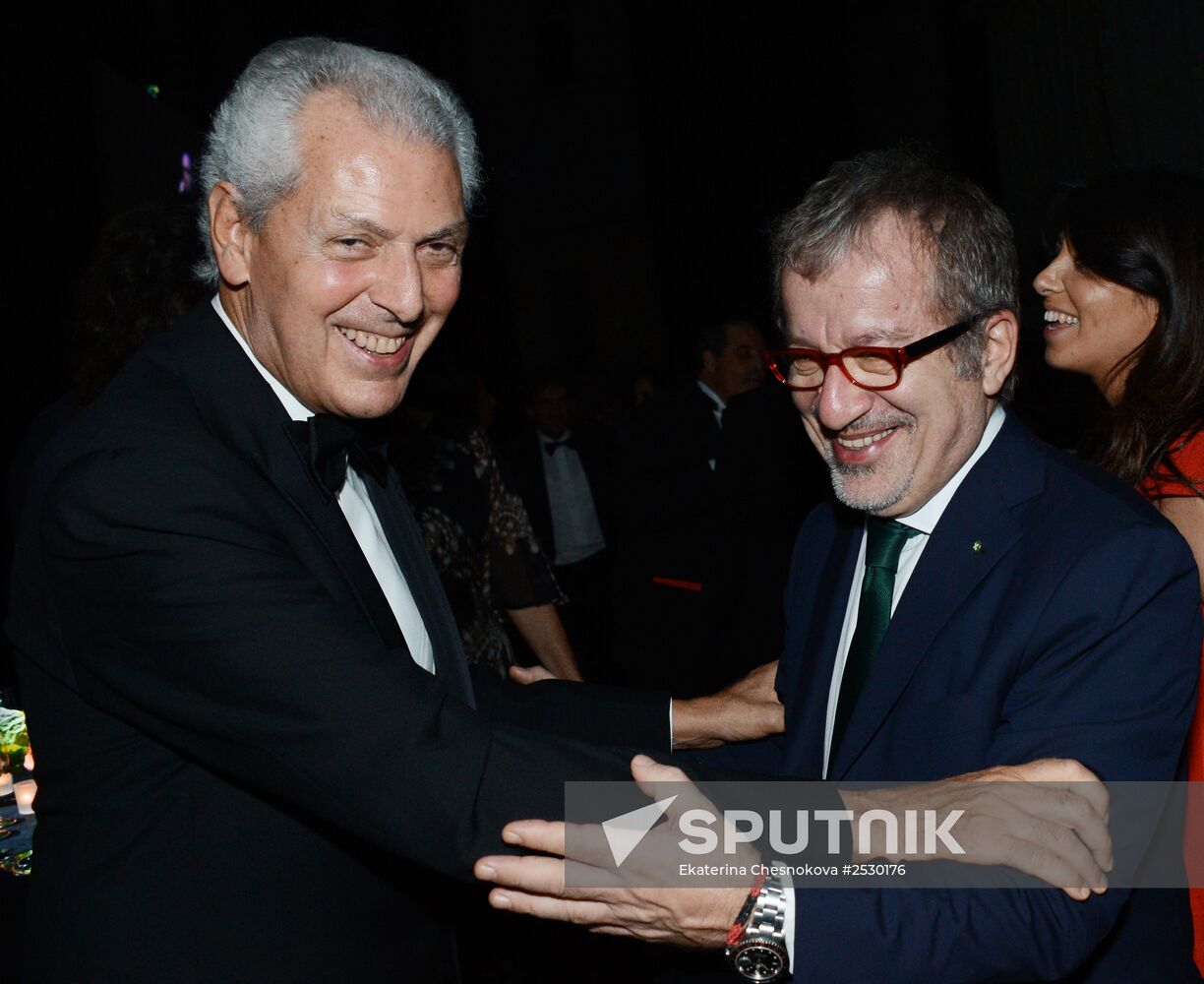 Dinner marking presentation of Pirelli Calendar 2015