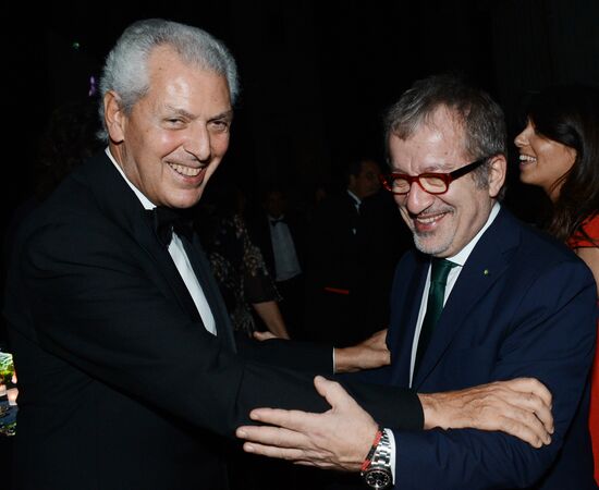 Dinner marking presentation of Pirelli Calendar 2015