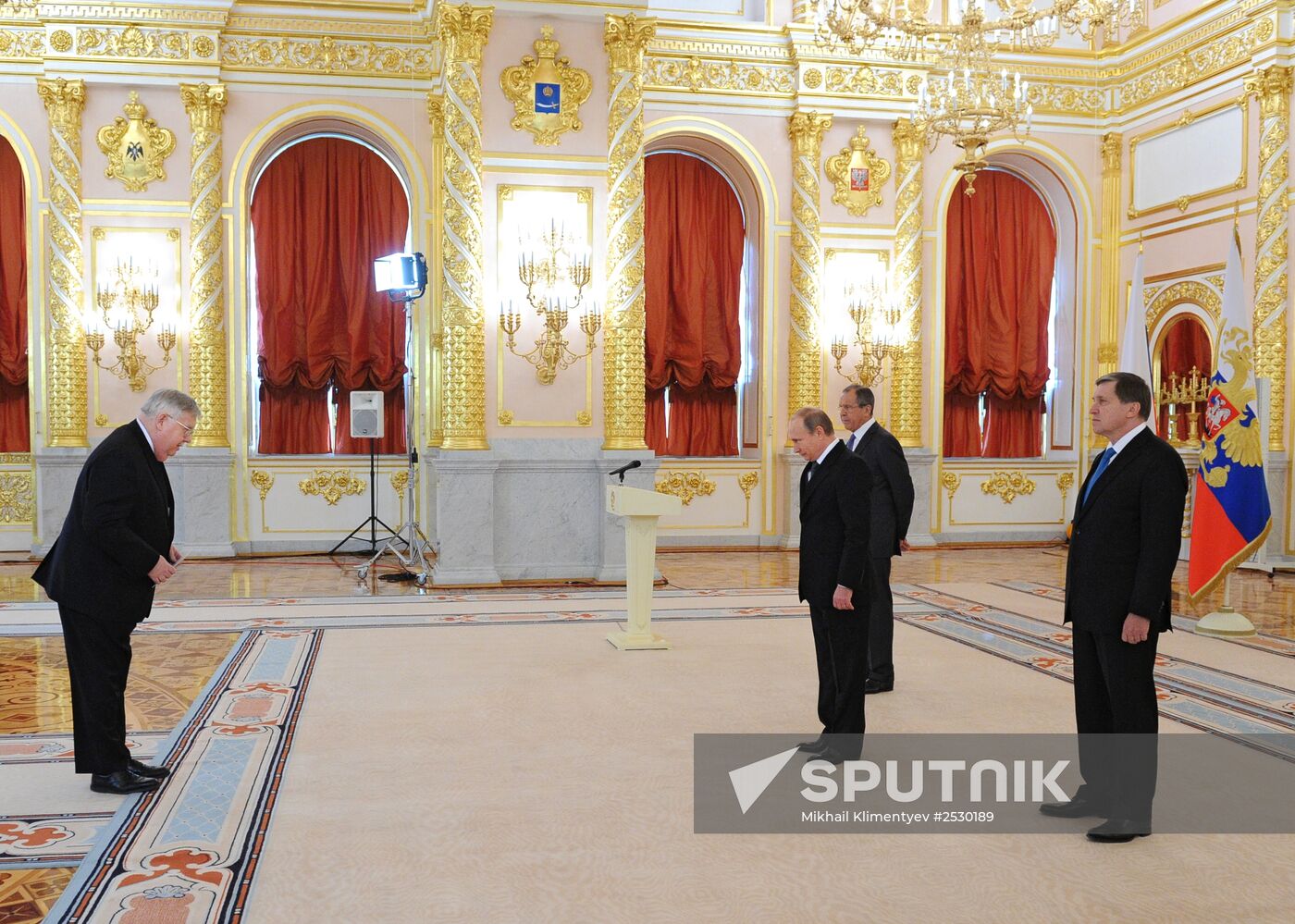 Ceremony of presenting credentials to Russian President Vladimir Putin